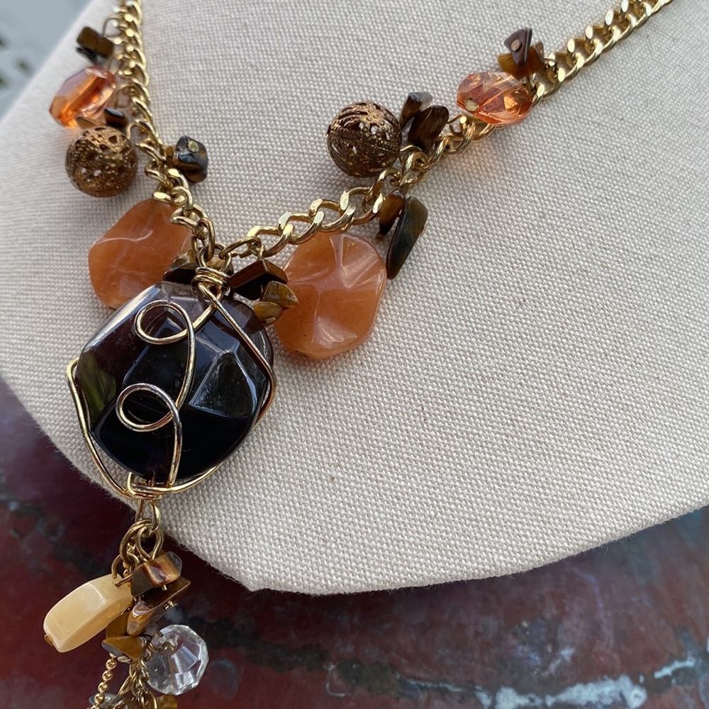 Multicolor Gold Plated Necklace